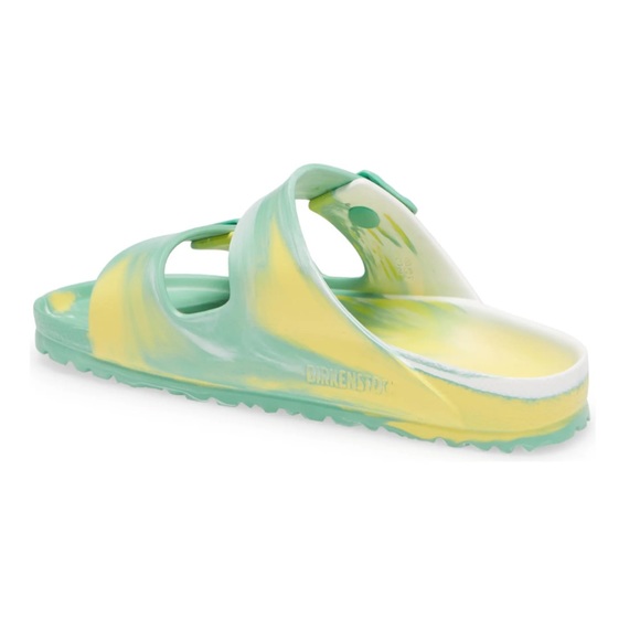 Birkenstock Arizona Slides Sandal Essentials 2 Straps Waterproof Rubber Tie Dye - Picture 2 of 6